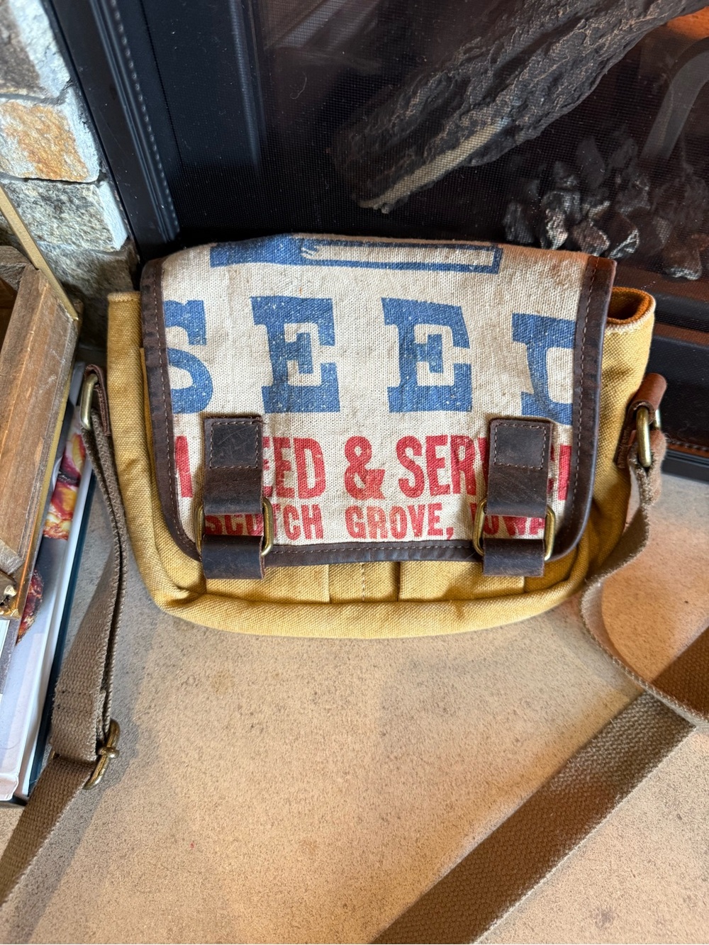 Selina Vaughan Canvas Messenger Bag